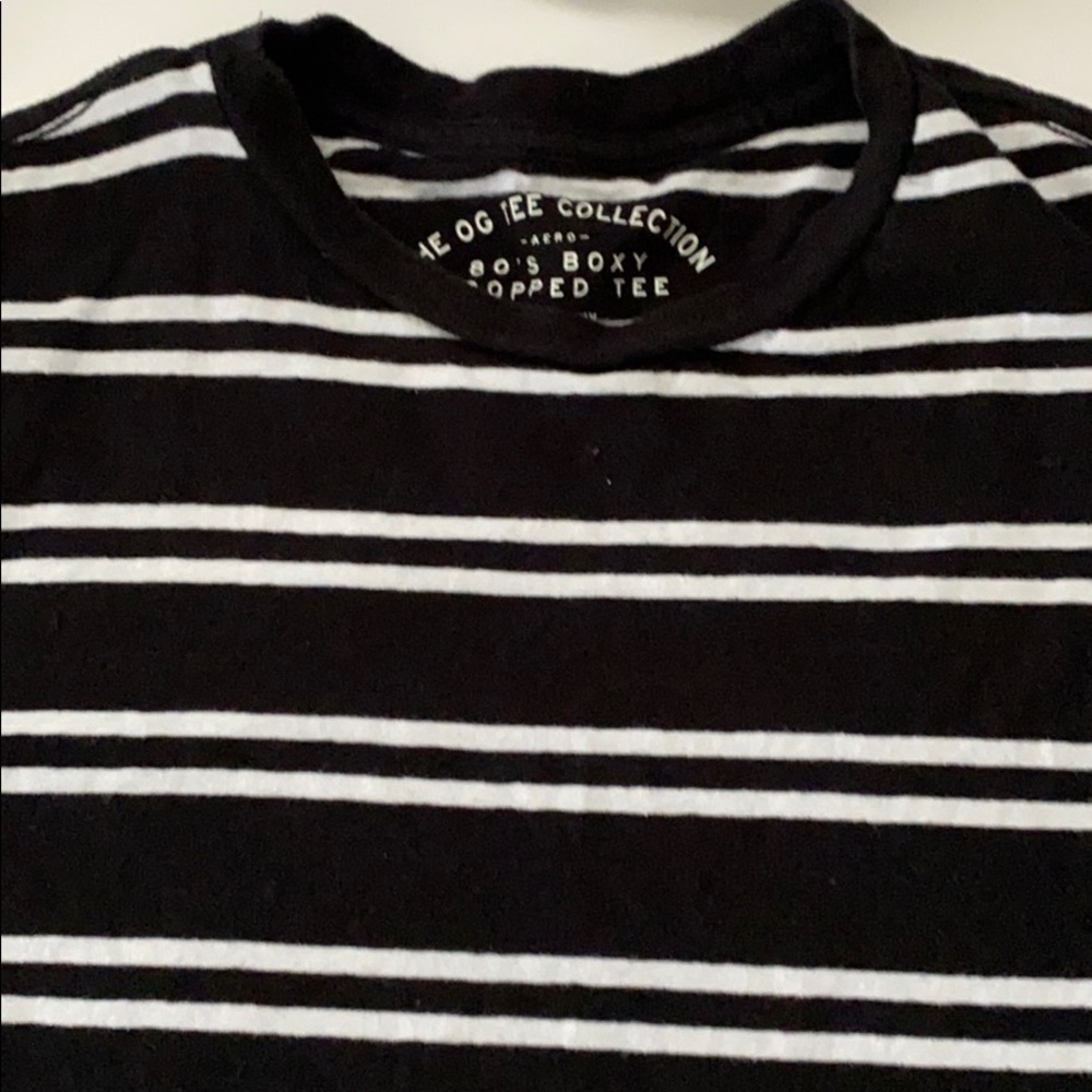black and white t shirt